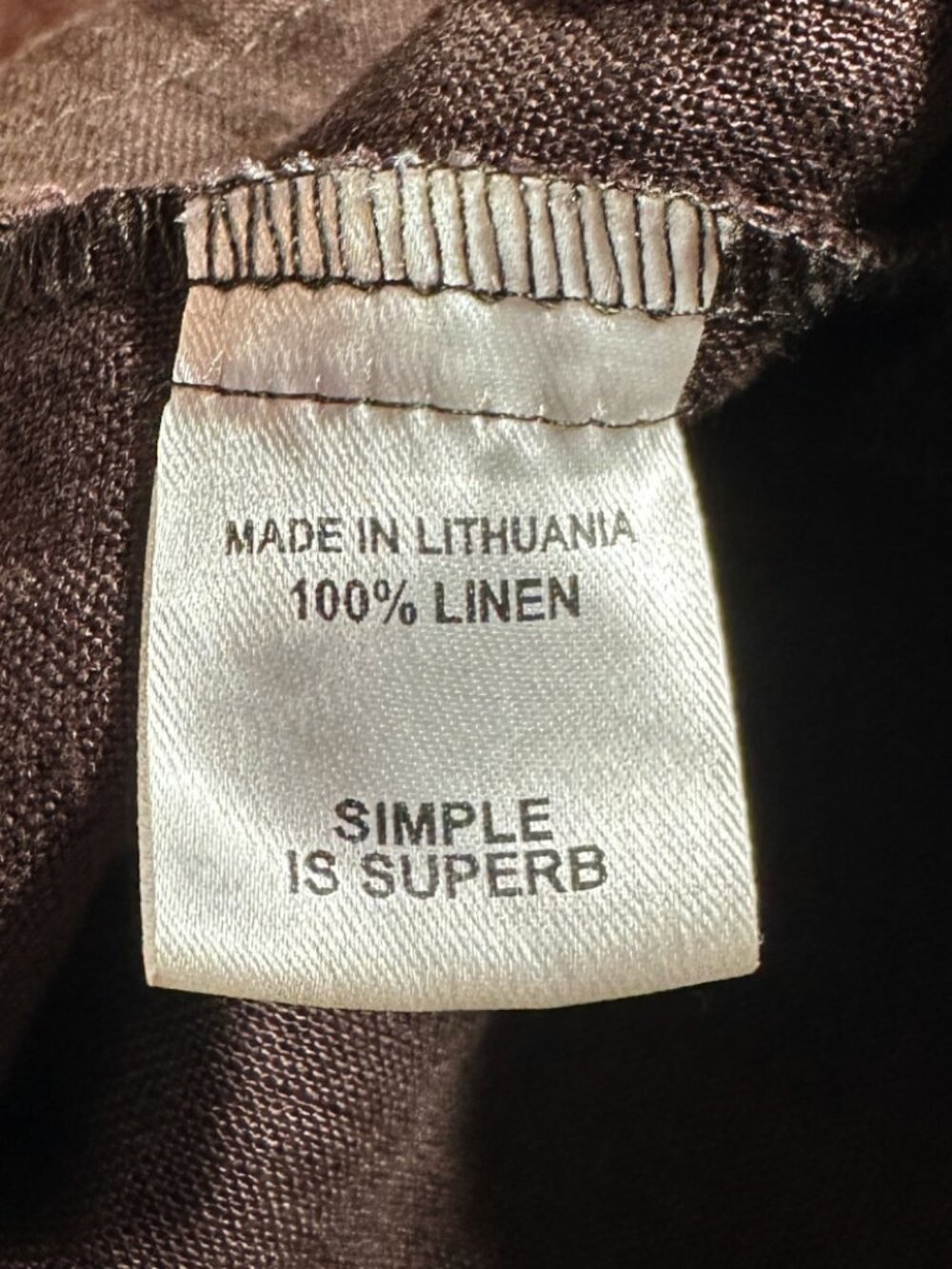 NWOT Flax Linen Shirt Women’s Plus Size 3X Brown Short Sleeve Blouse Top - Picture 7 of 8